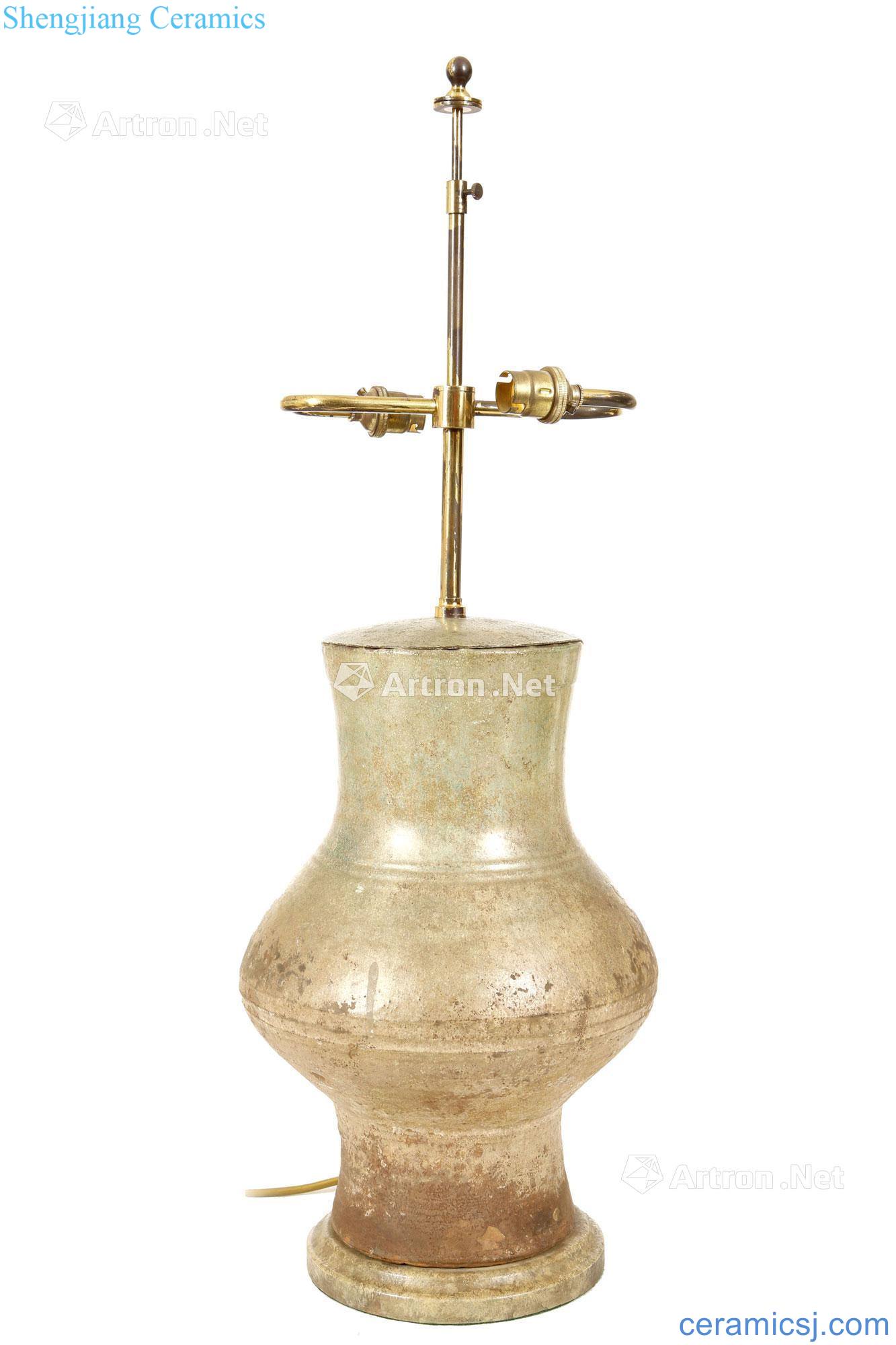 The han dynasty vase lamp holder