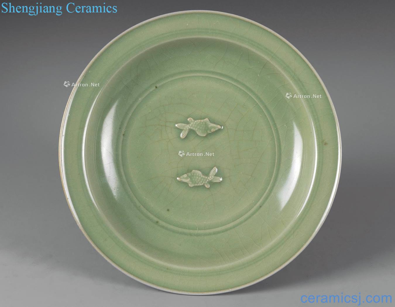 The song dynasty Longquan plum green Pisces