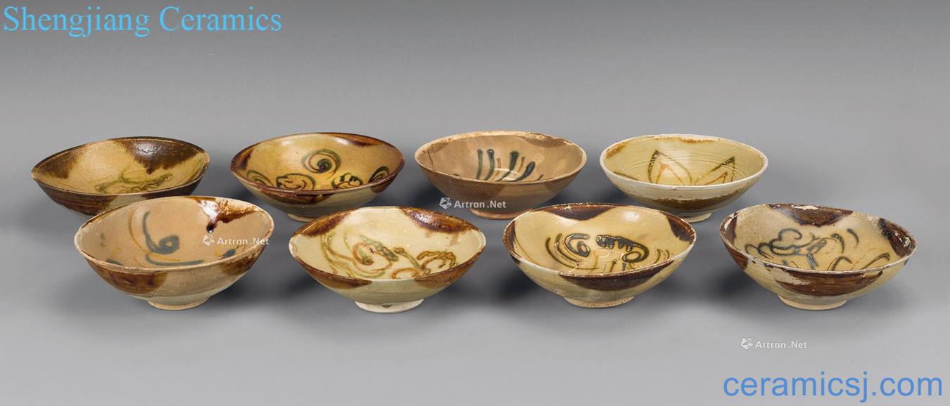 The tang dynasty Changsha kiln pattern bowl (eight)