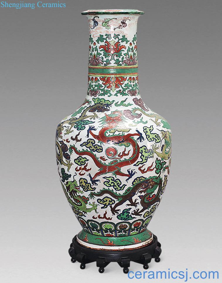 qing Colorful YunLongWen large bottle