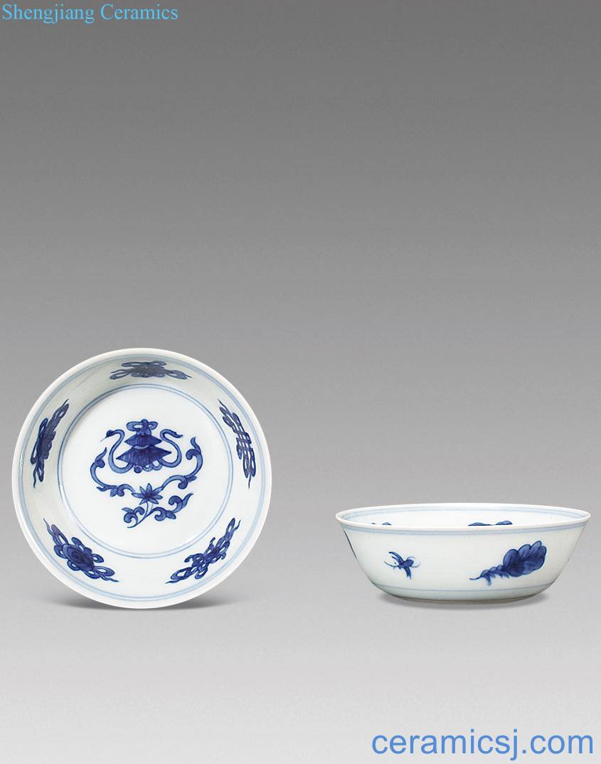The qing emperor kangxi Blue and white sweet grain cup (a)