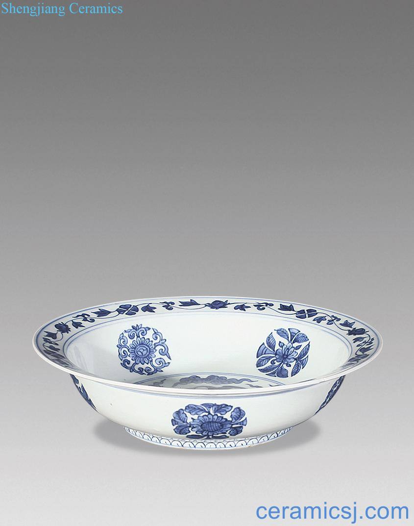 In the early qing Blue and white James t. c. na was published to fold along the basin