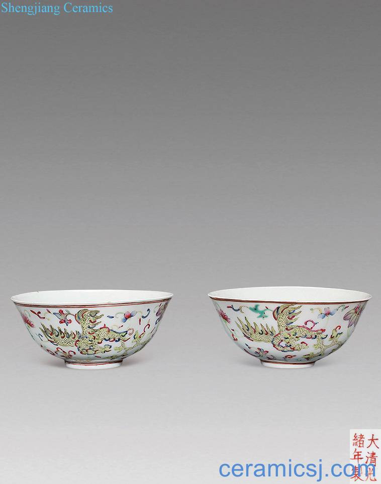 Pastel grain reign of qing emperor guangxu bowl (a)