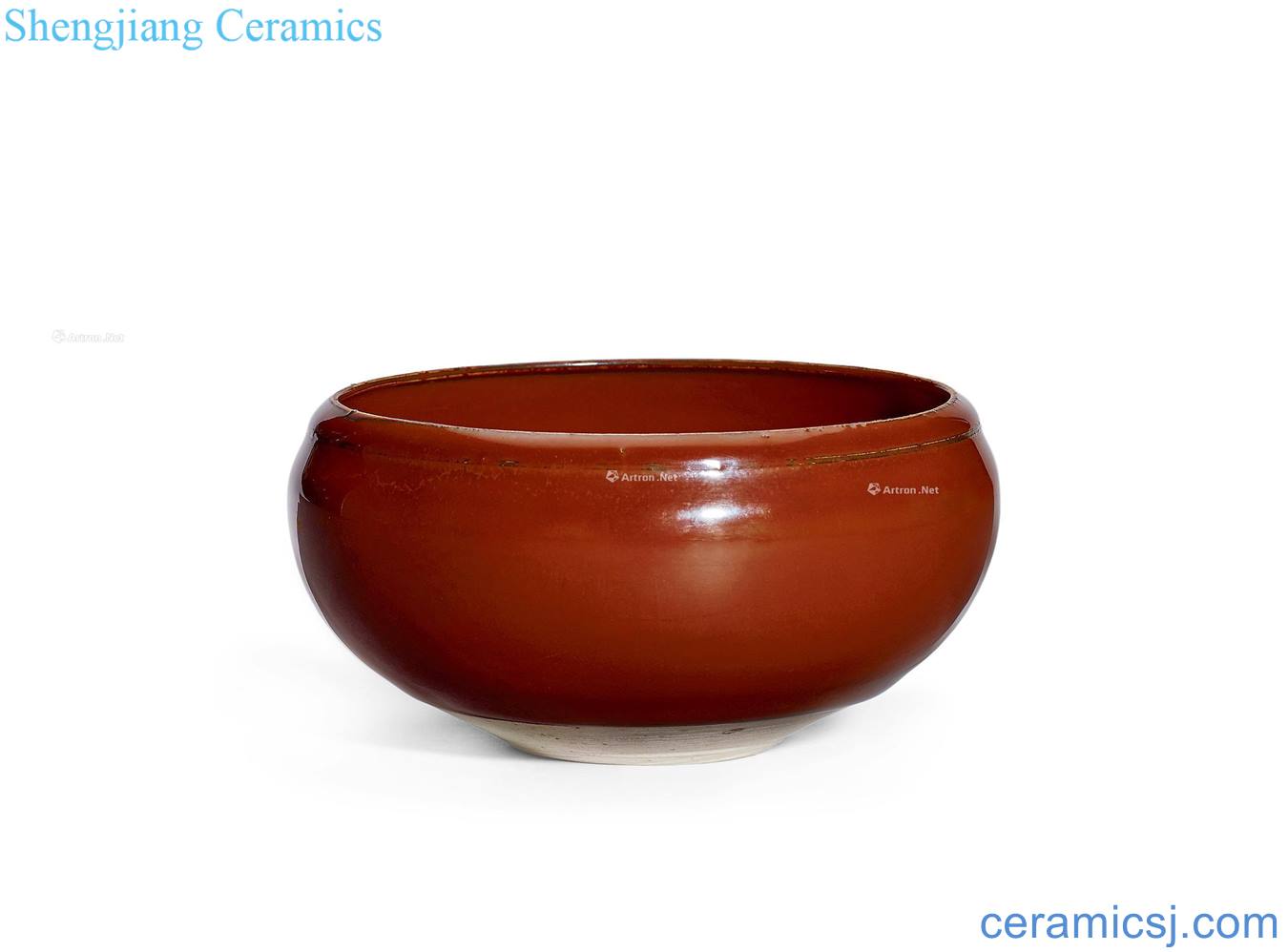 The song dynasty kiln persimmon glaze bowls