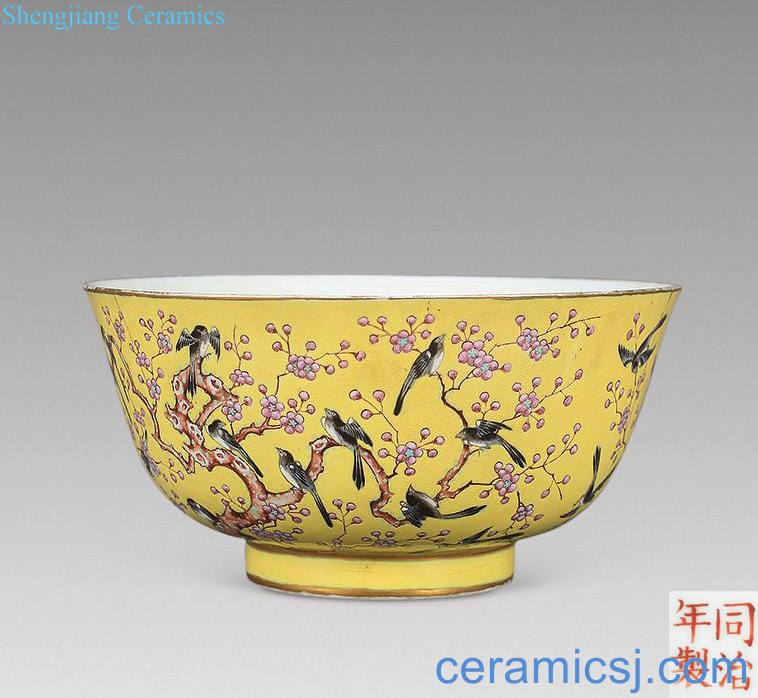 dajing Huang pastel xi mei tip on the bowl