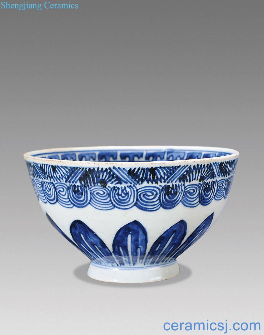 Ming Blue and white heart bowl
