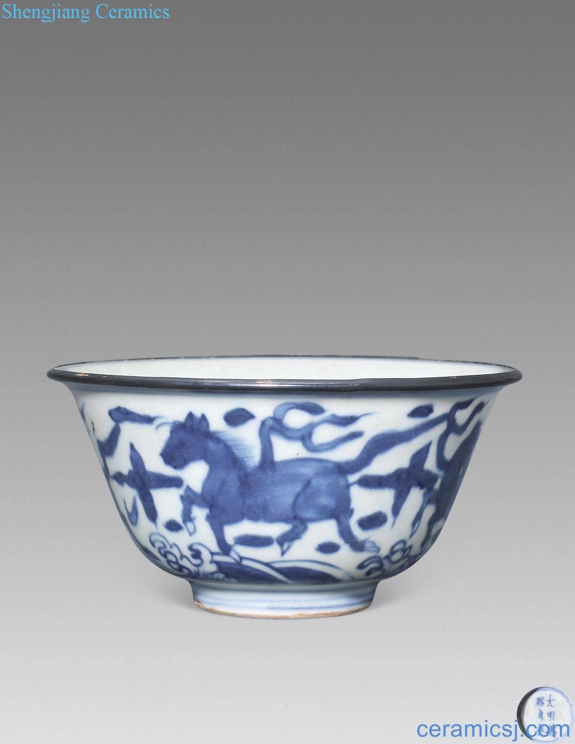 Ming Blue and white Ma Wen bowl