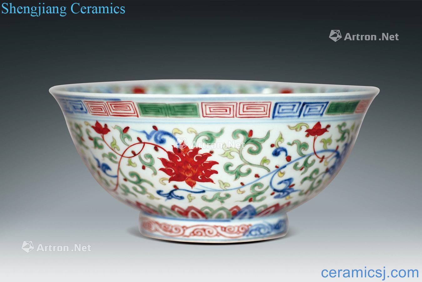 Ming Dou colors flower grain big bowl
