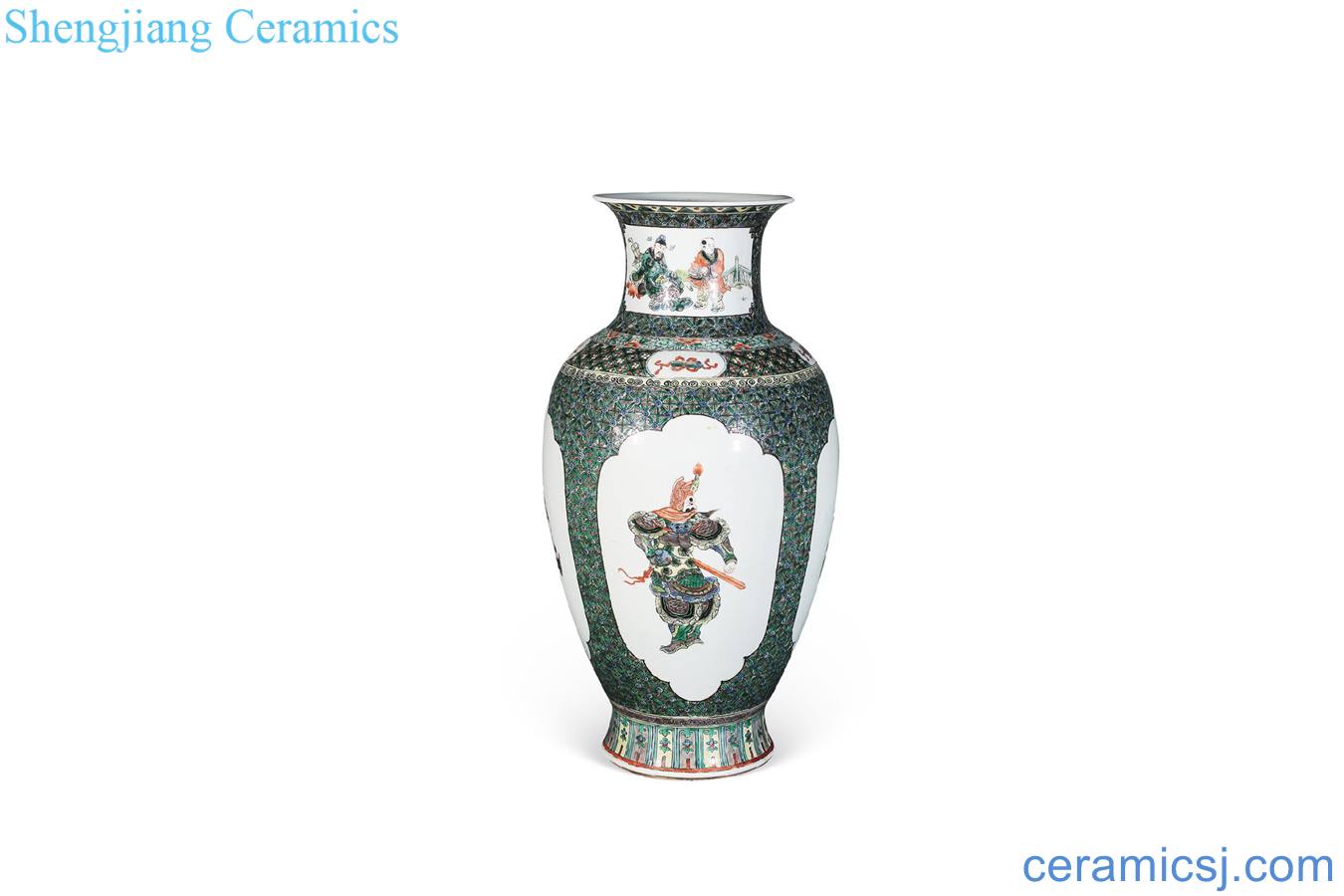 Qing guangxu Colorful medallion one like spectrum bottle