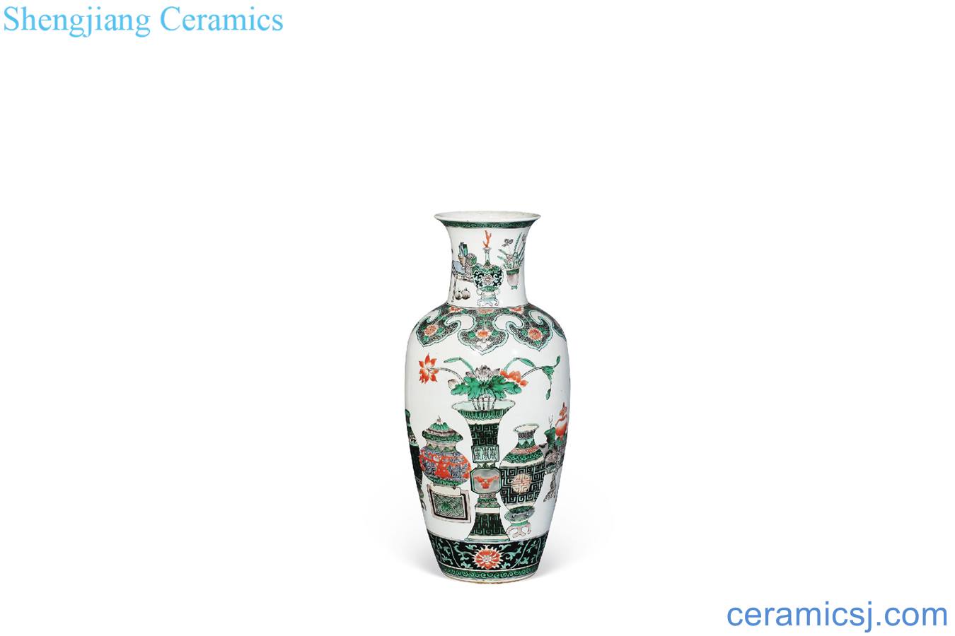 Qing guangxu Colorful antique bottles