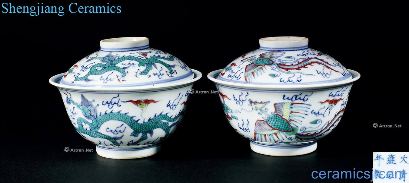 Qing yongzheng bucket color longfeng grain tureen (a)