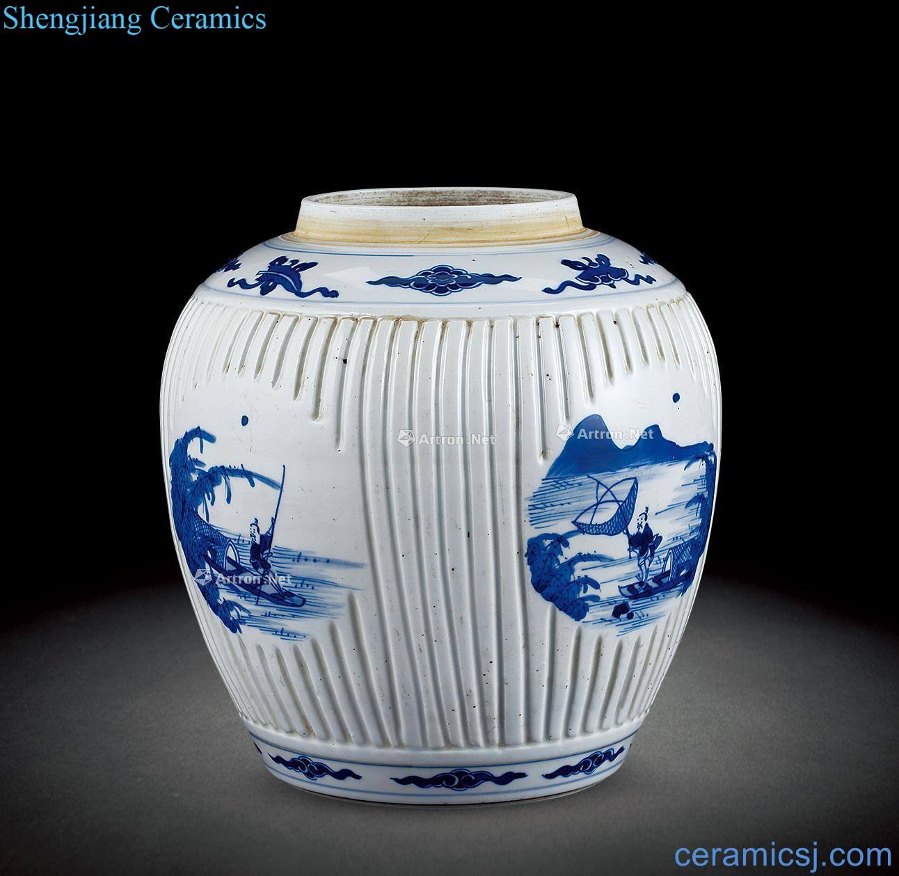 The qing emperor kangxi character lines cans