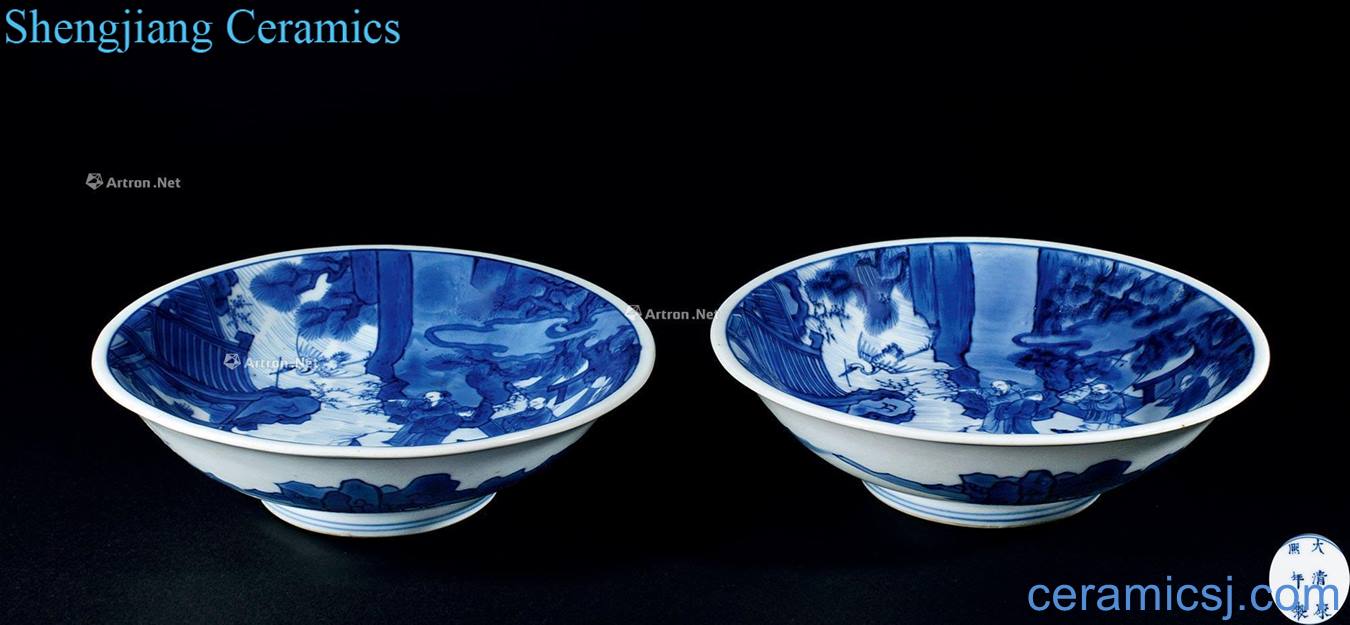 The qing emperor kangxi Blue sea house add raise plate (a)