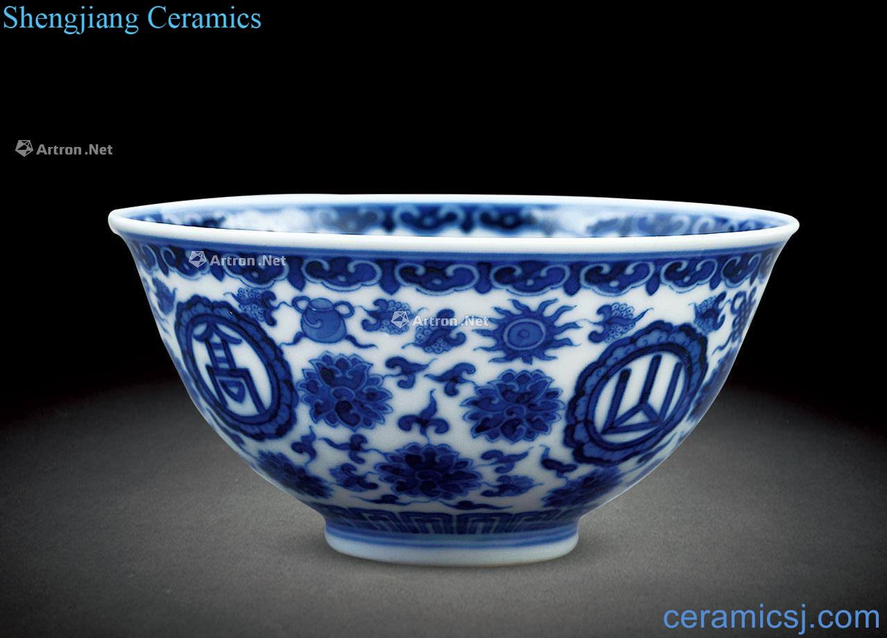Qing daoguang Blue mountain ShuiChangWen bowl