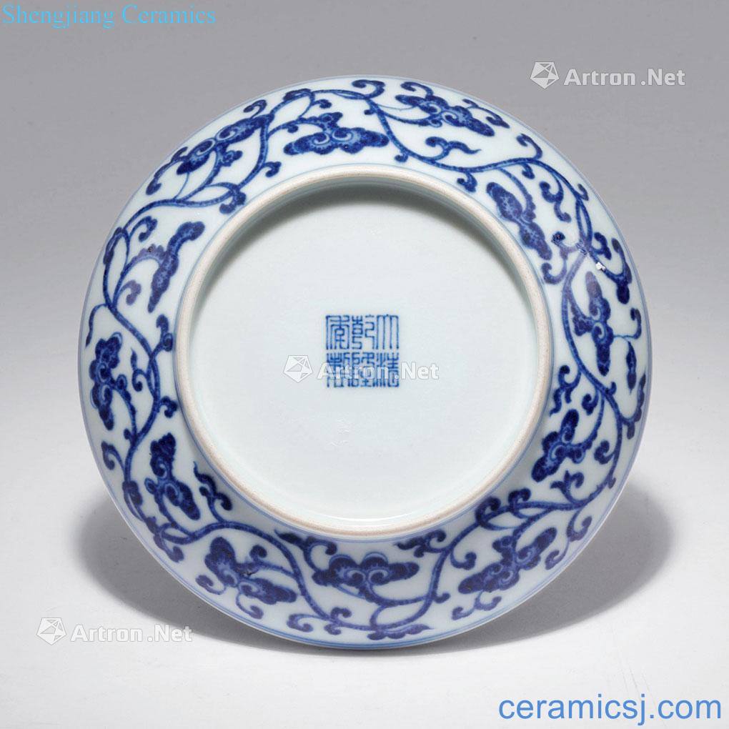 Qing qianlong Blue cheese nine as shown in figure