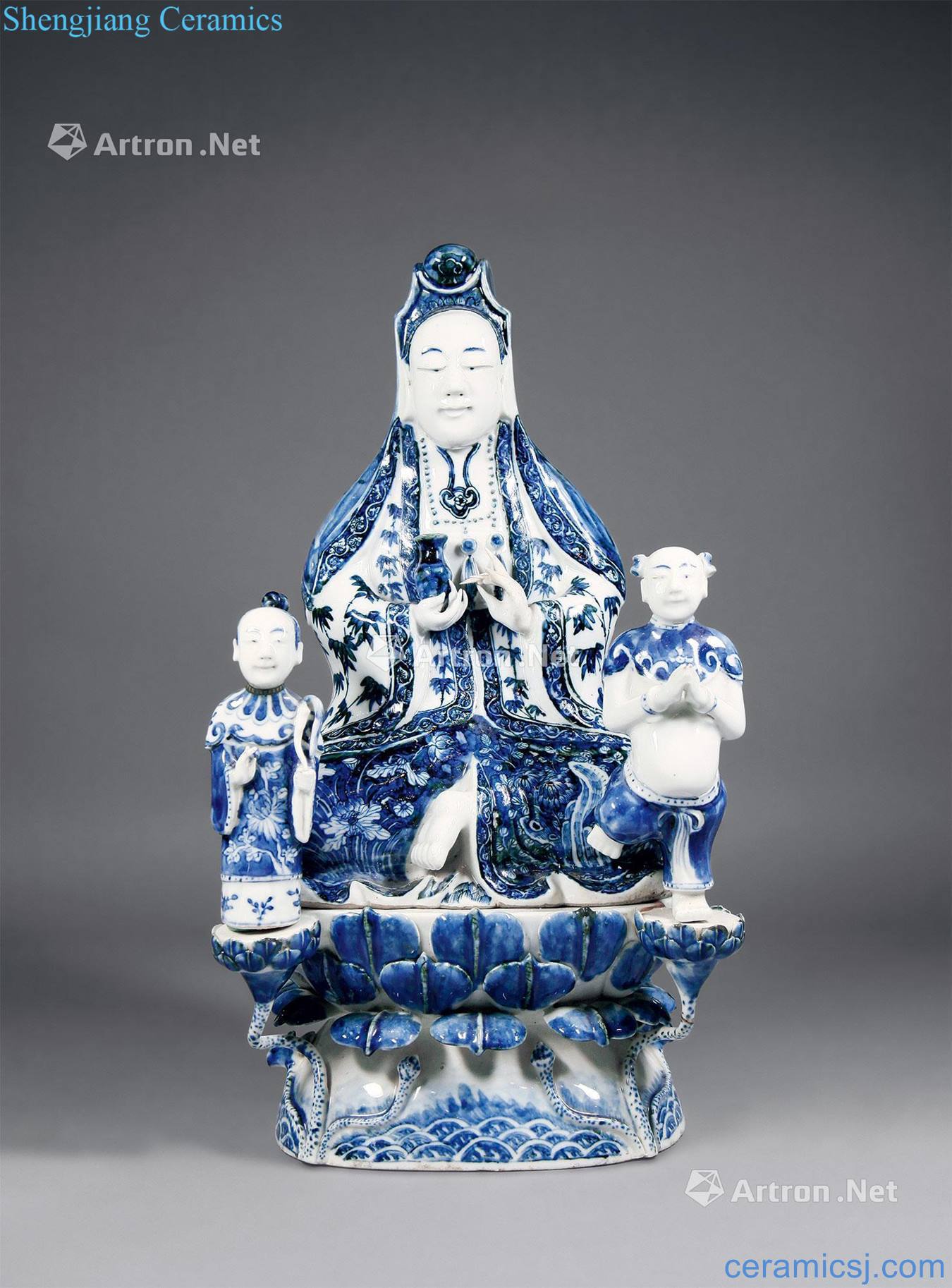Qing dynasty blue-and-white SongZi guanyin