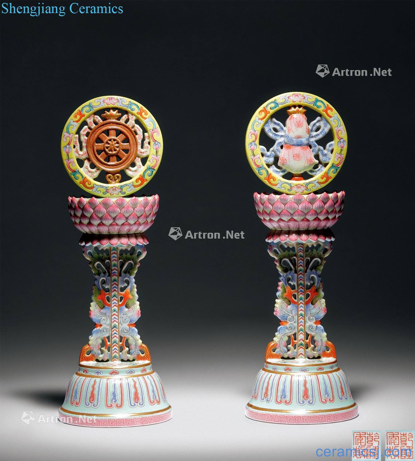 Qing qianlong pastel sweet Buddha for (2)