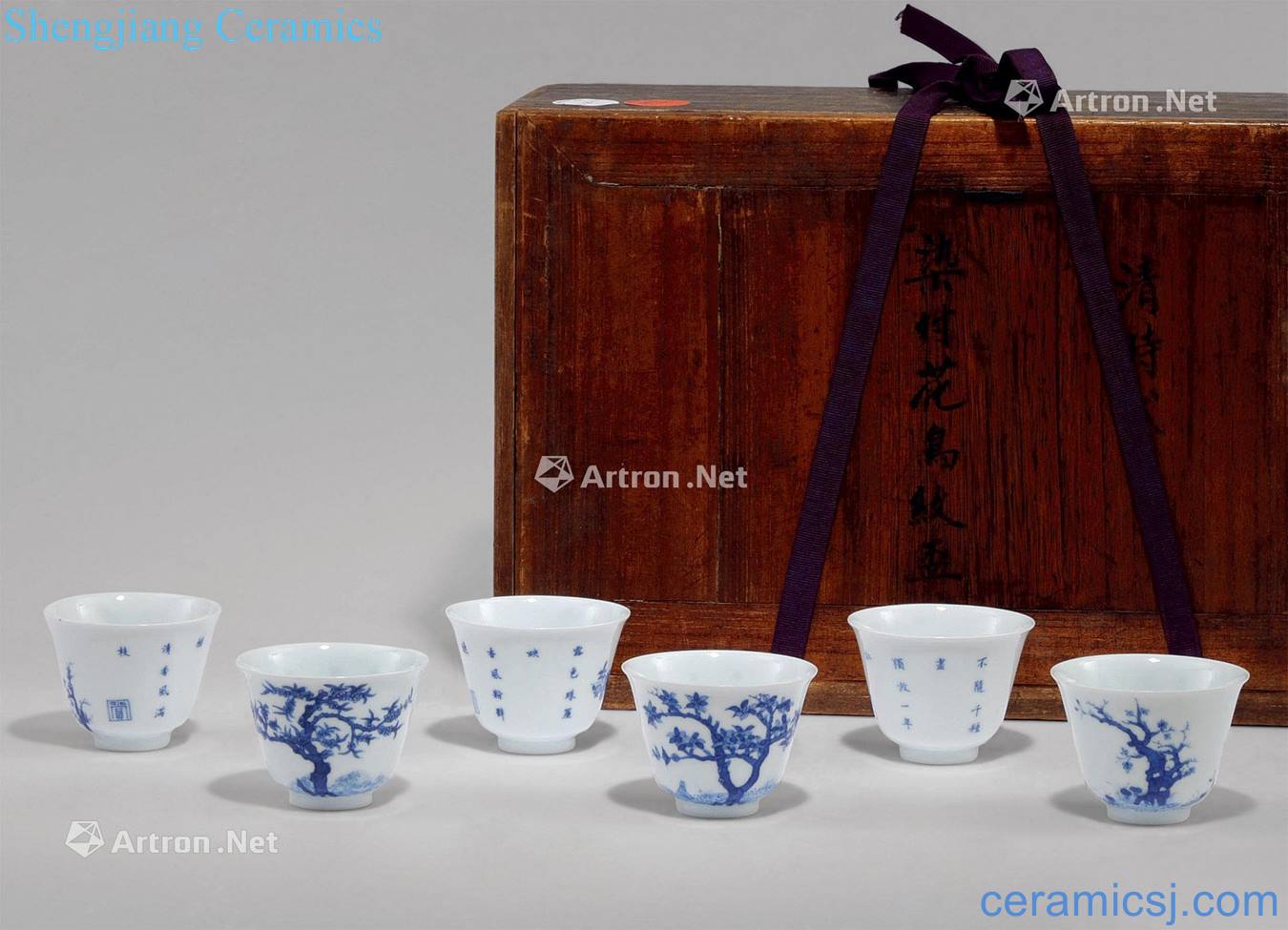 qing Blue and white blossom fairy cup (6)