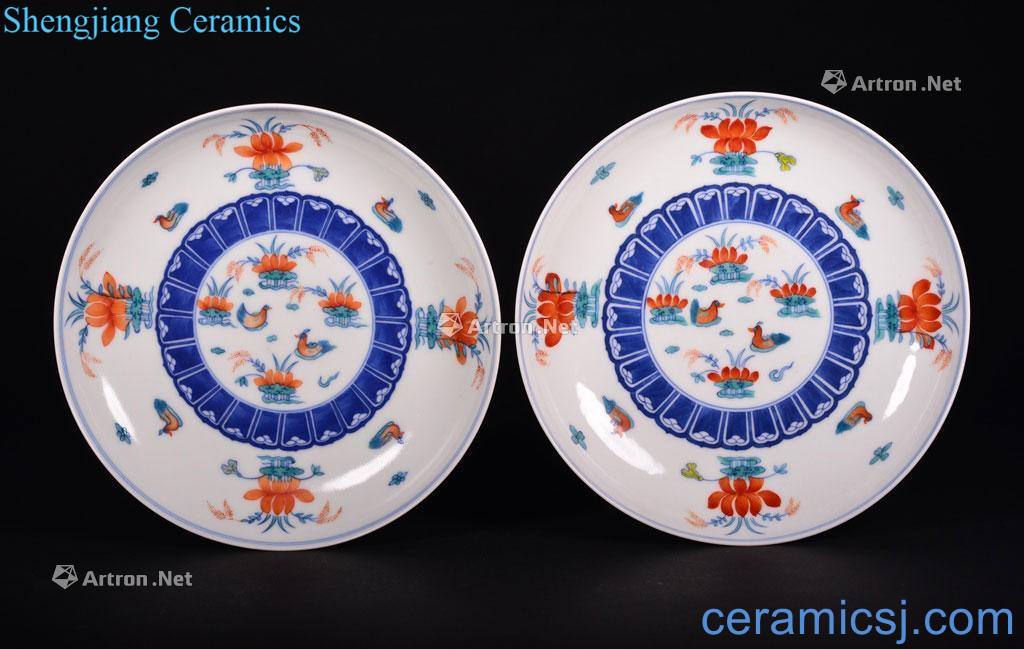 The Qing Dynasty A PAIR OF FAMILLE ROSE - DISHES