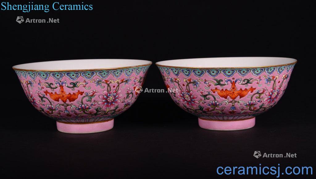 The Qing Dynasty A RUBY - BACK - GROUND FAMILLE ROSE - BOWLS