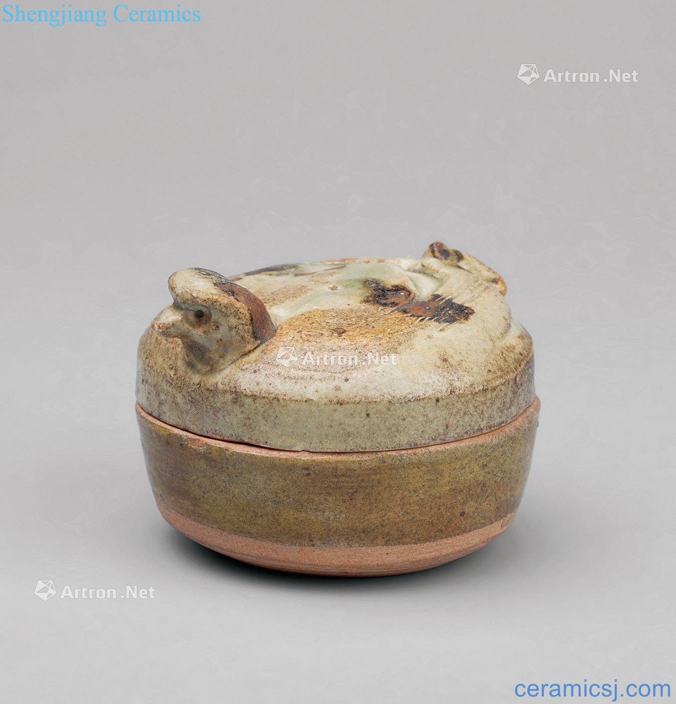 Jin dynasty kiln bird-like fragrance box stippling