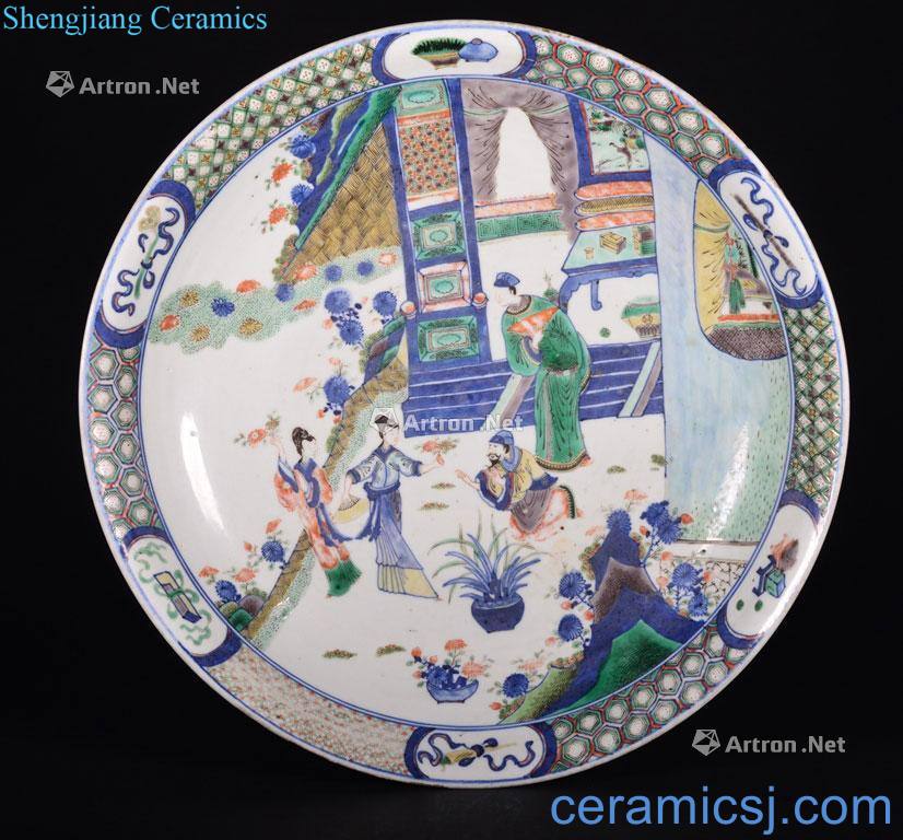 The Period of KangXi A LARGE WUCAI DISH