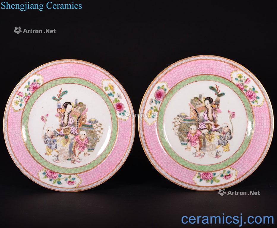 The Qing Dynasty A PAIR OF FAMILLE ROSE - DISHES