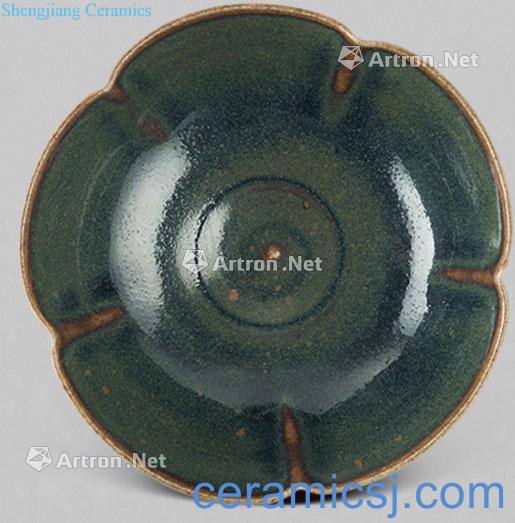 The song dynasty The black glaze kwai mouth bowl