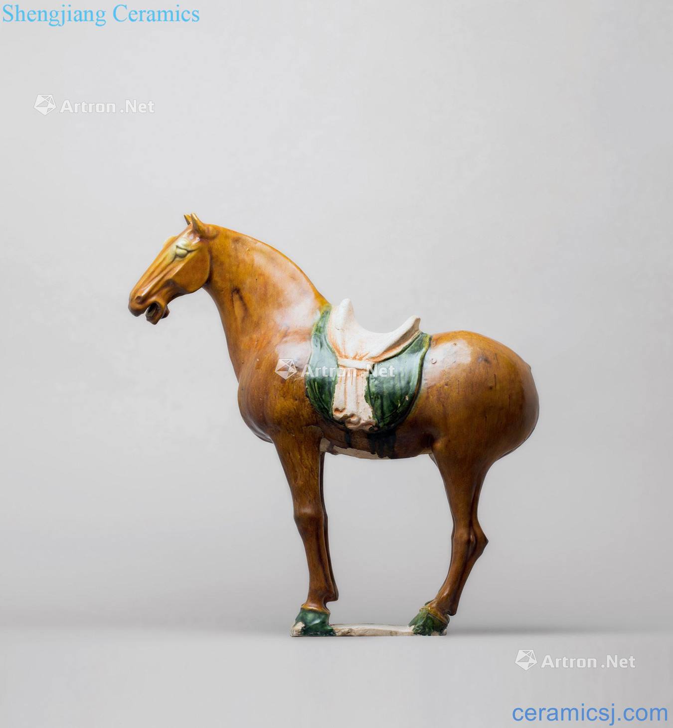 Tang three-color steed