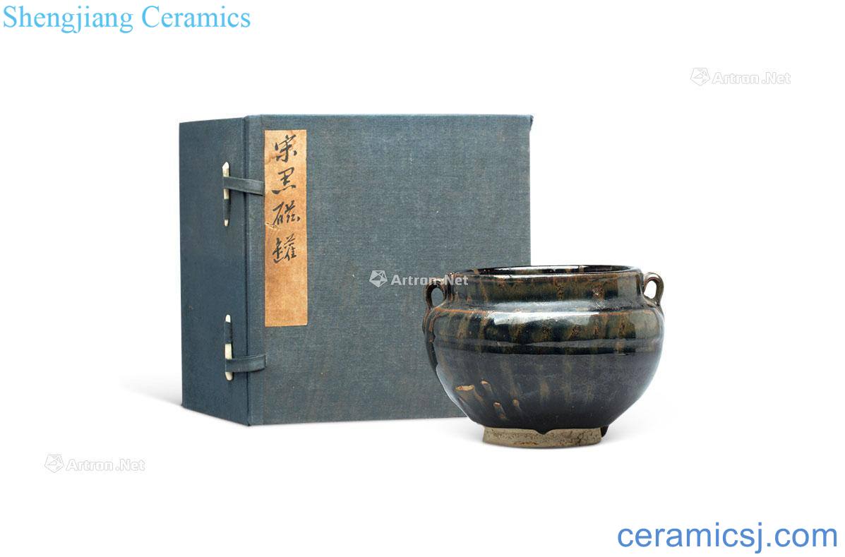 Song dynasty magnetic state kiln temmoku double 繋 cans