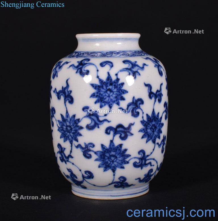 The Qing Dynasty A BLUE AND WHITE VASE