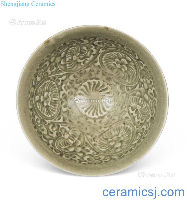 The song dynasty Yao state kiln flowers green-splashed bowls