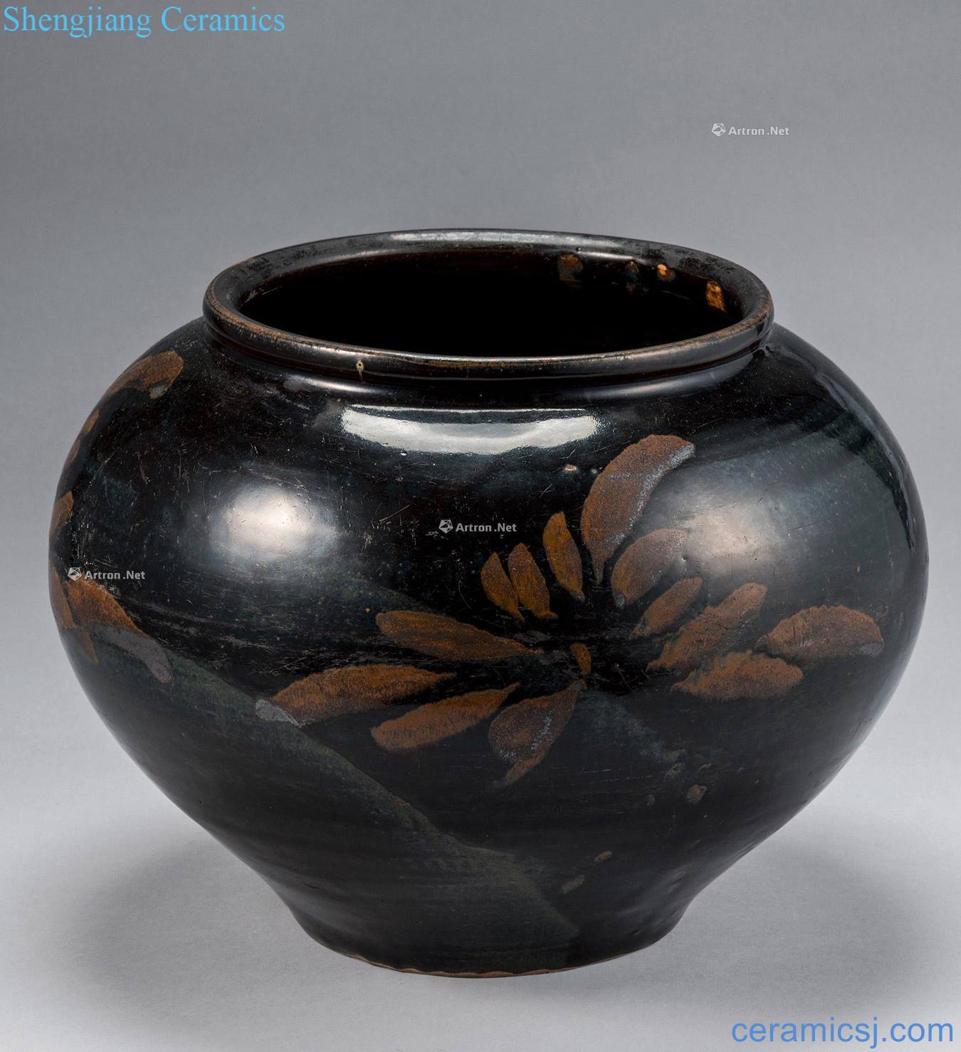 The song dynasty Henan rust red glaze, flower pot