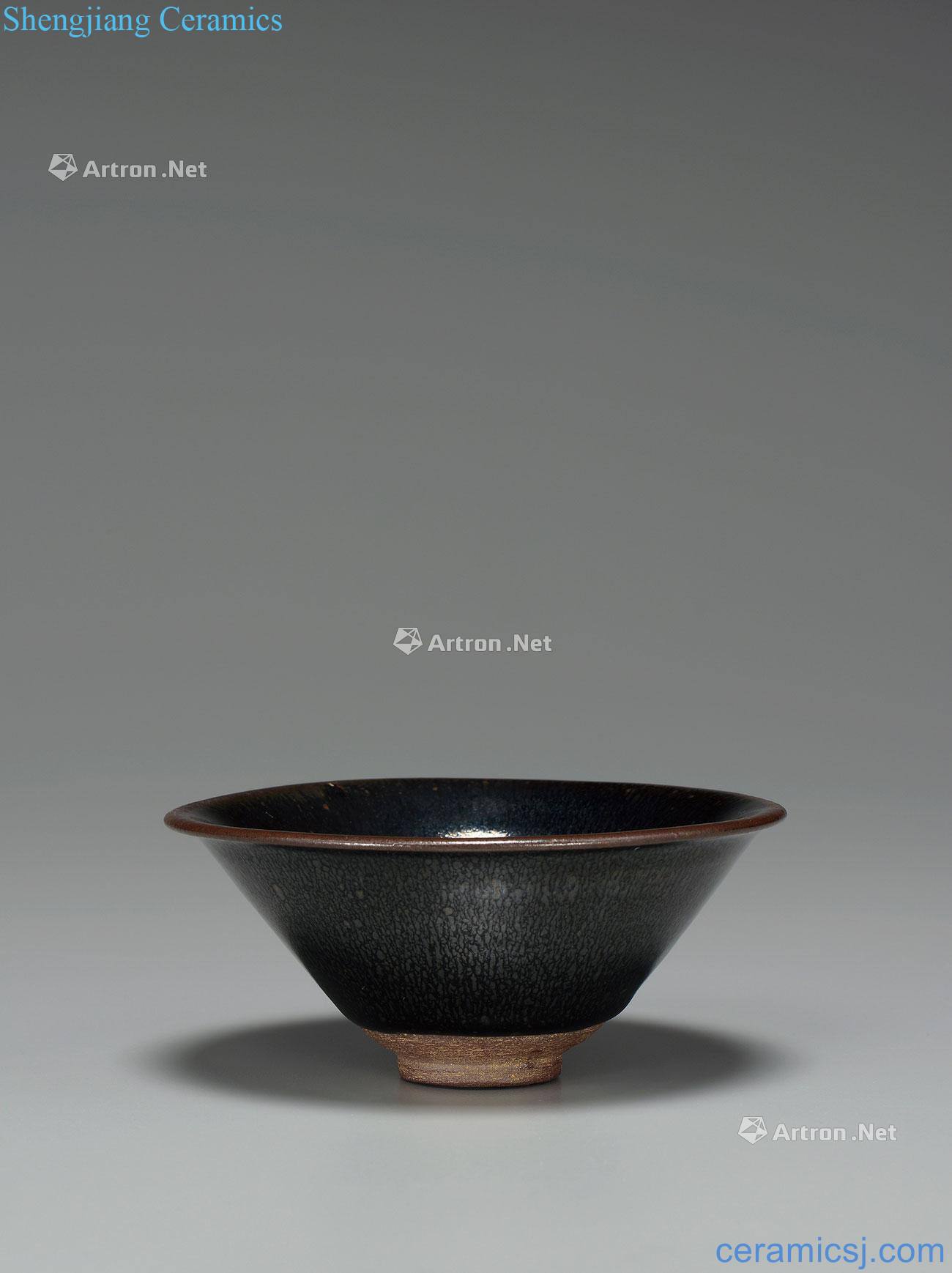 The song dynasty Jianyang kiln nano silver bowl