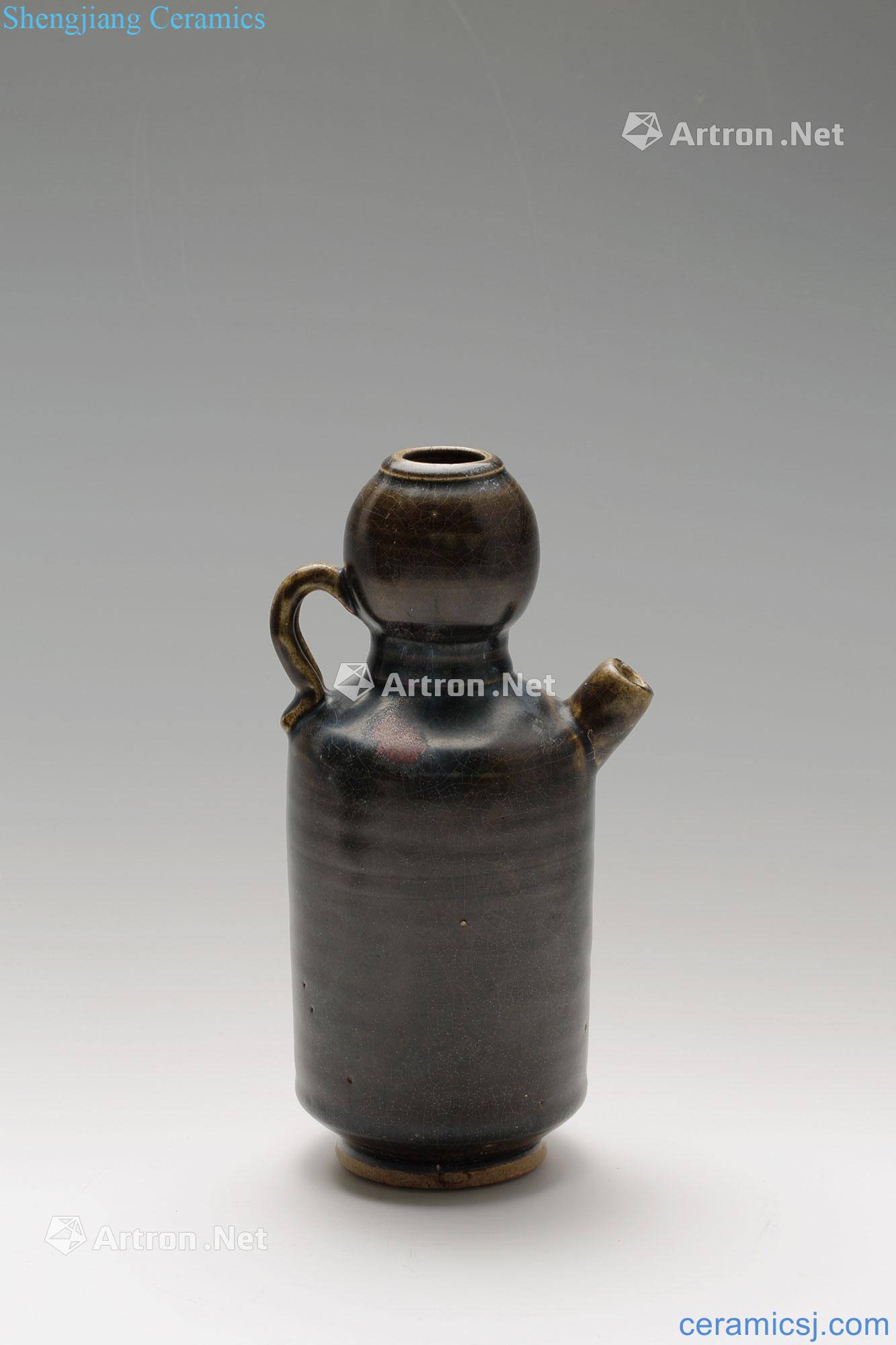 Eastern jin black glazed pot