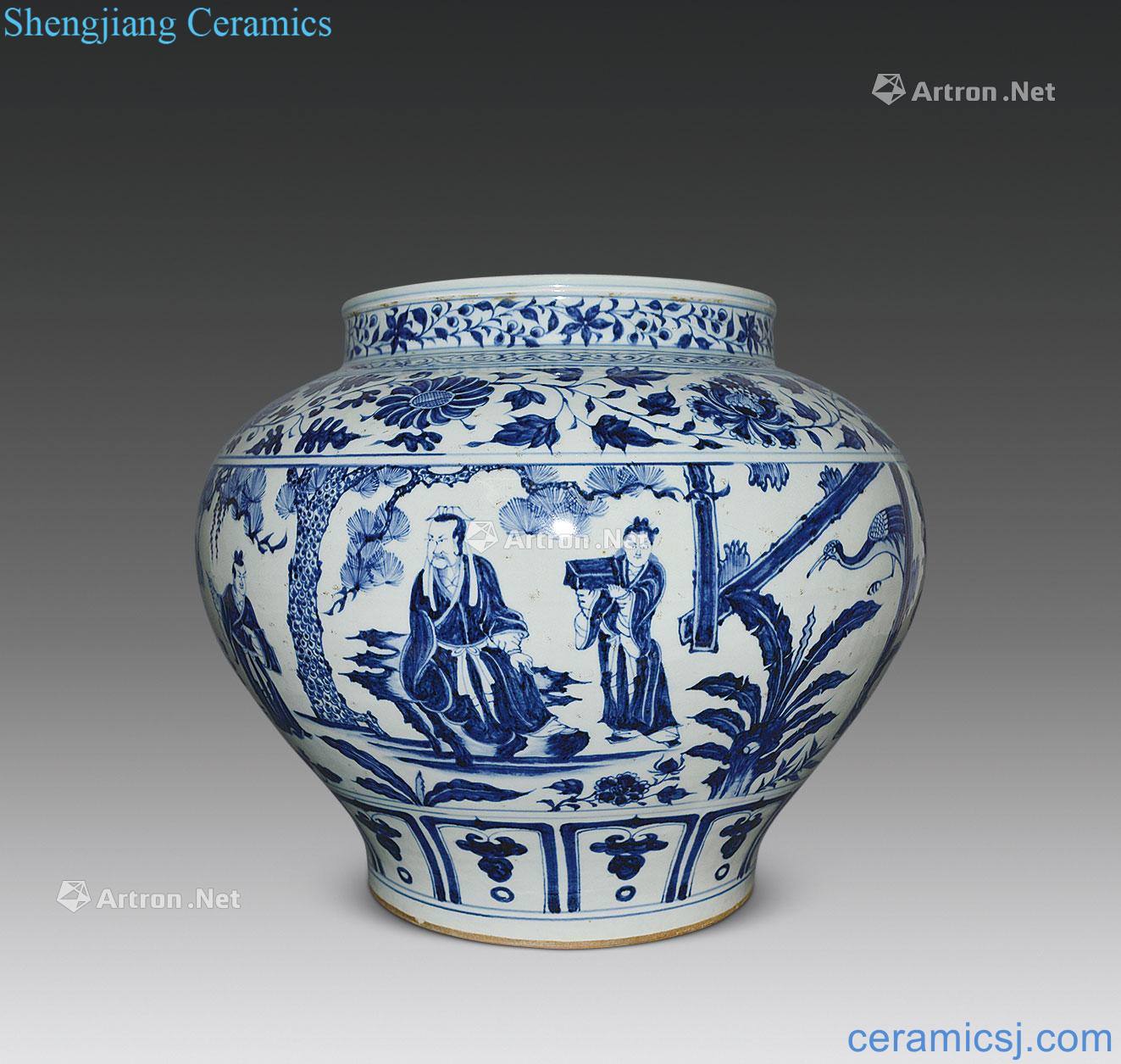 Stories of the yuan dynasty blue and white "sincerity" cans