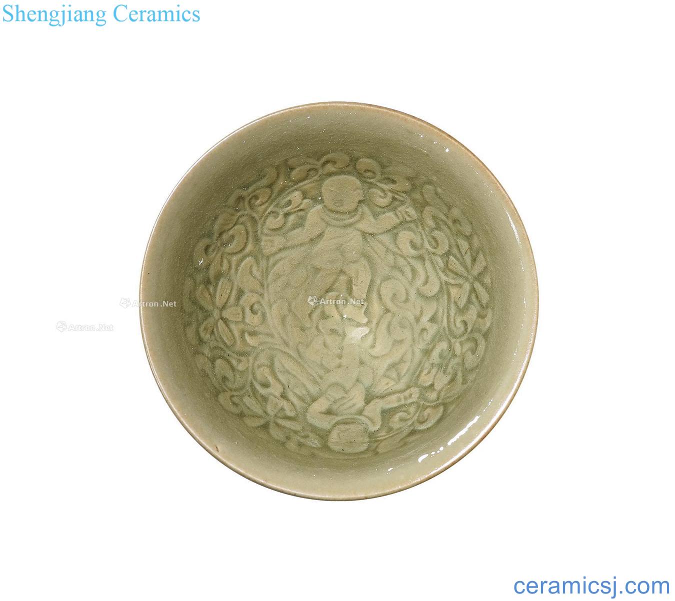 Northern song dynasty yao state kiln printing bowl of the doll
