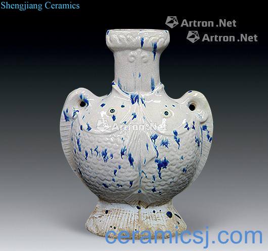 The tang dynasty Blue and white Pisces tank