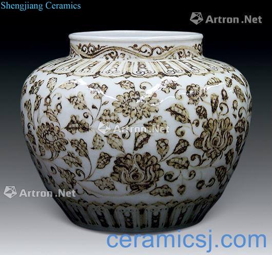 The yuan dynasty Youligong flower pot