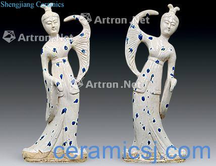 Tang dynasty blue and white palace (a)