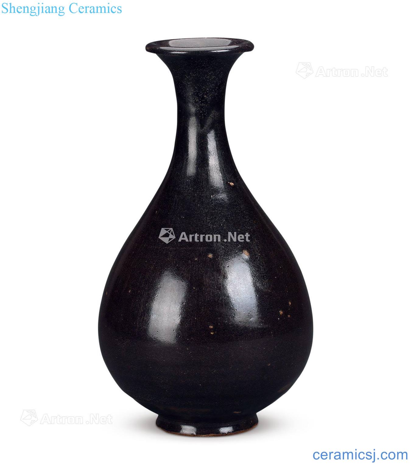 Ming before The black glaze okho spring bottle