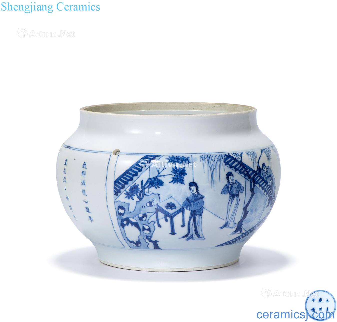Stories of the qing emperor kangxi porcelain grain porridge pot