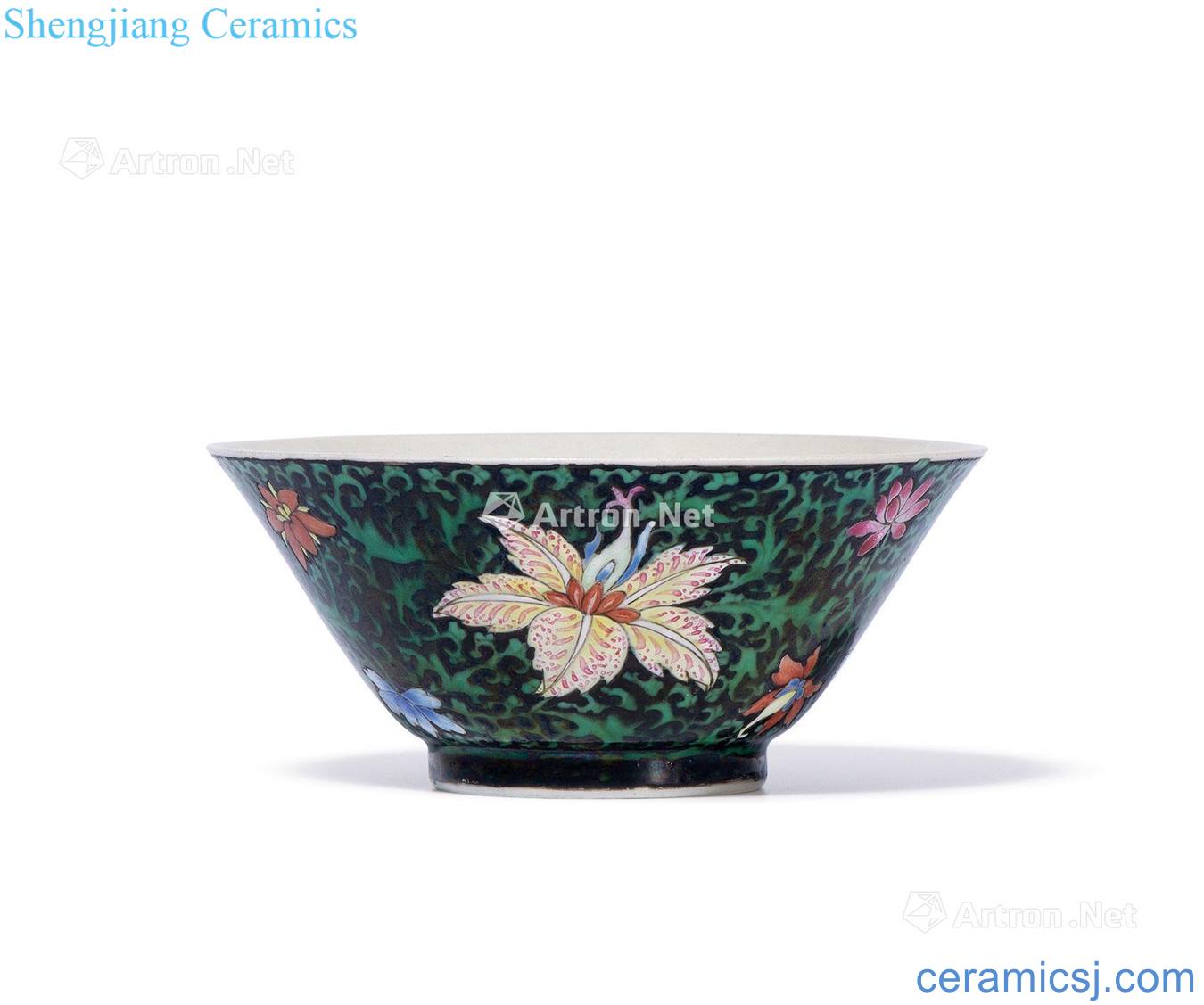 Qing yongzheng/ink self-identify qianlong pastel colored pattern small cup