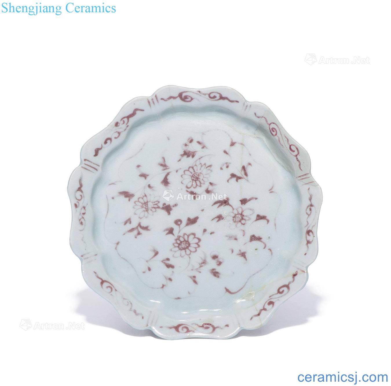 yuan Youligong flower wen ling mouth tray