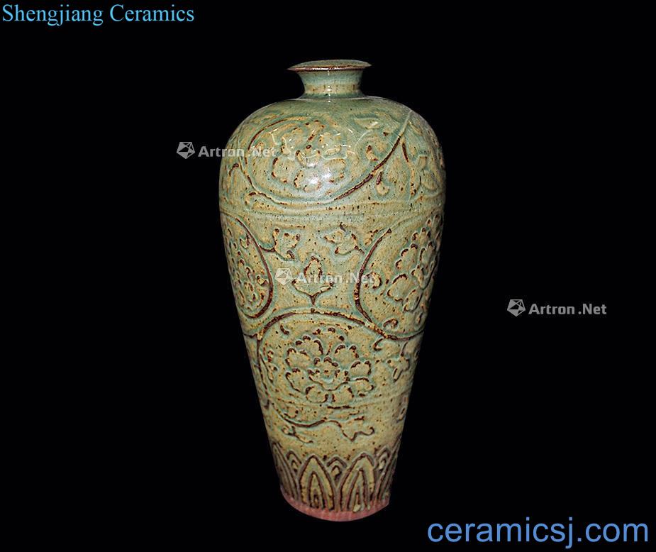 Song dynasty carved plum bottle