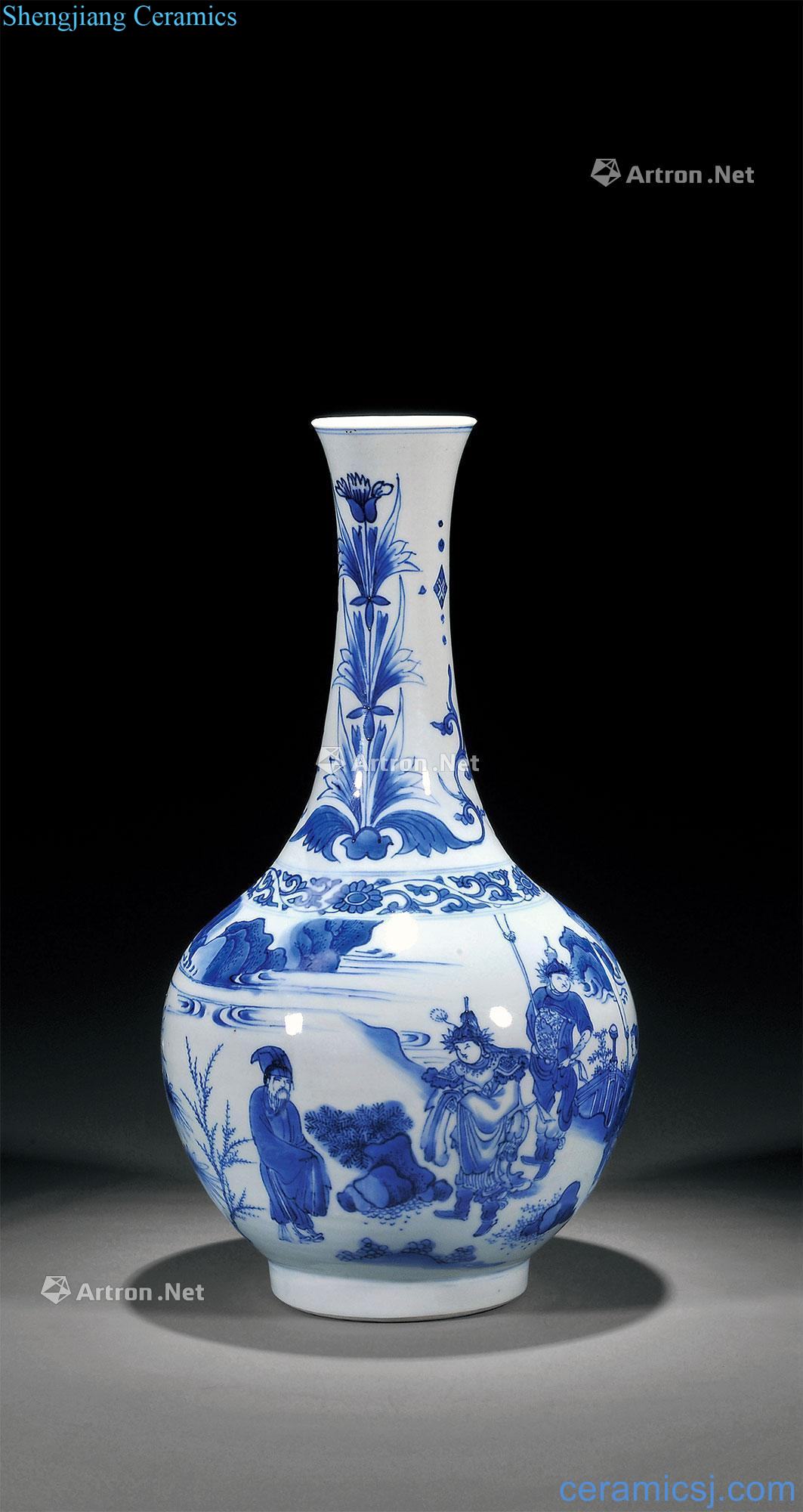Ming chongzhen Blue and white pattern design