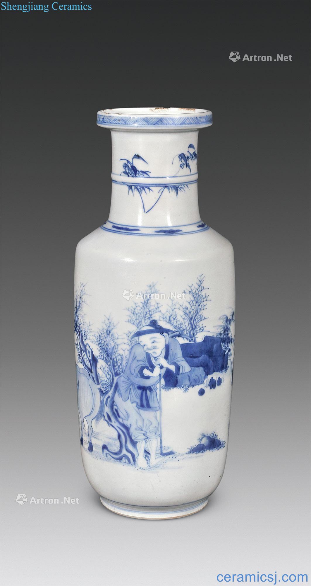 The qing emperor kangxi character lines were bottles