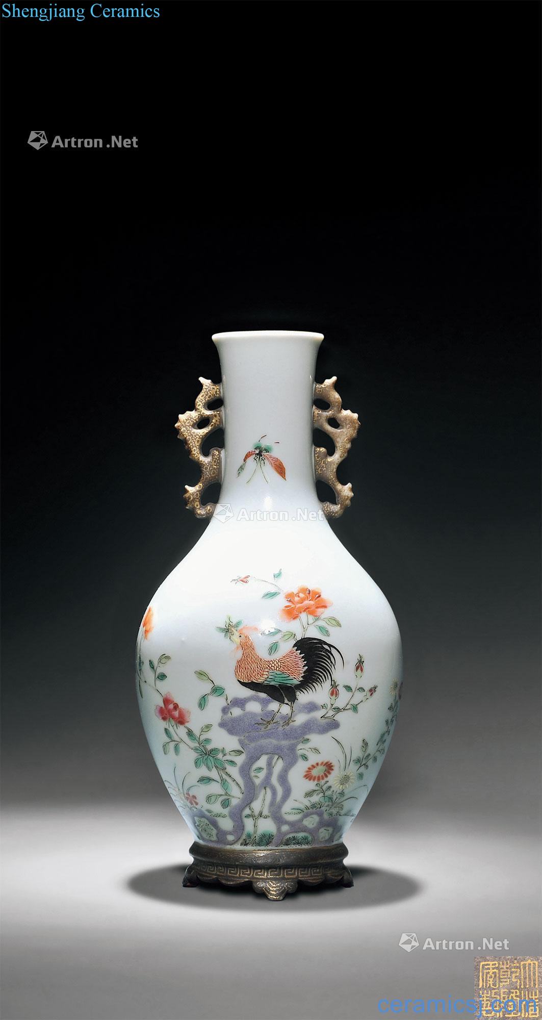 Good luck in qing qianlong enamel vase with a therefore