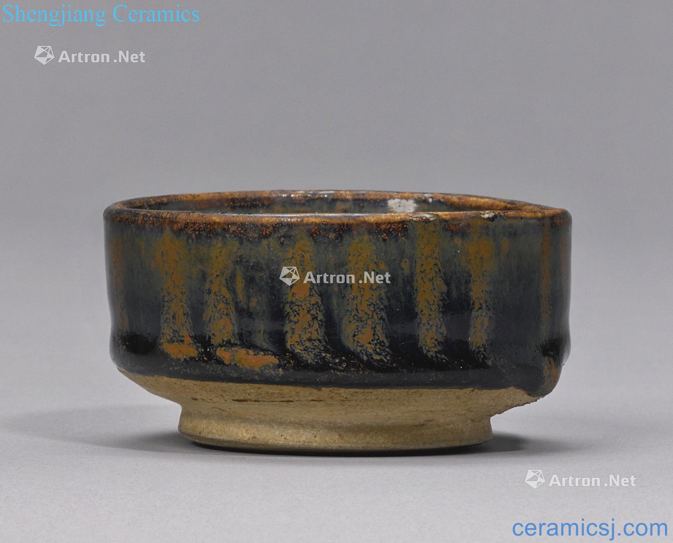 Northern song dynasty/gold The black glaze 盌 iron rust stain