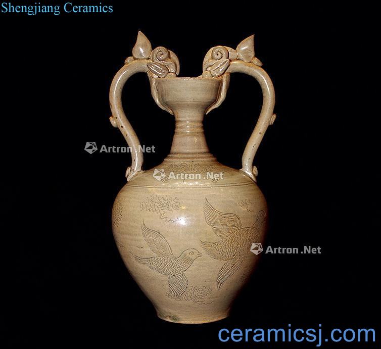 Tang binaural pot of the kiln